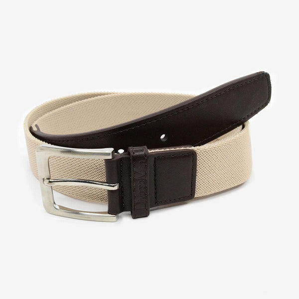 Cinturón elástico liso marrón claro - DiversoMen