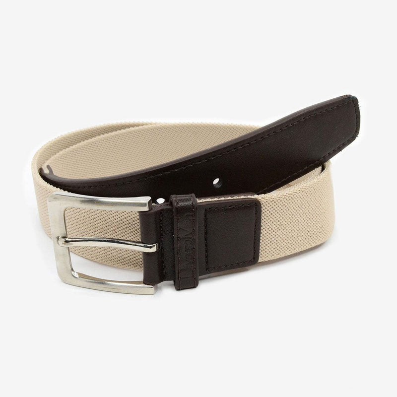 Cinturón elástico liso marrón claro - DiversoMen