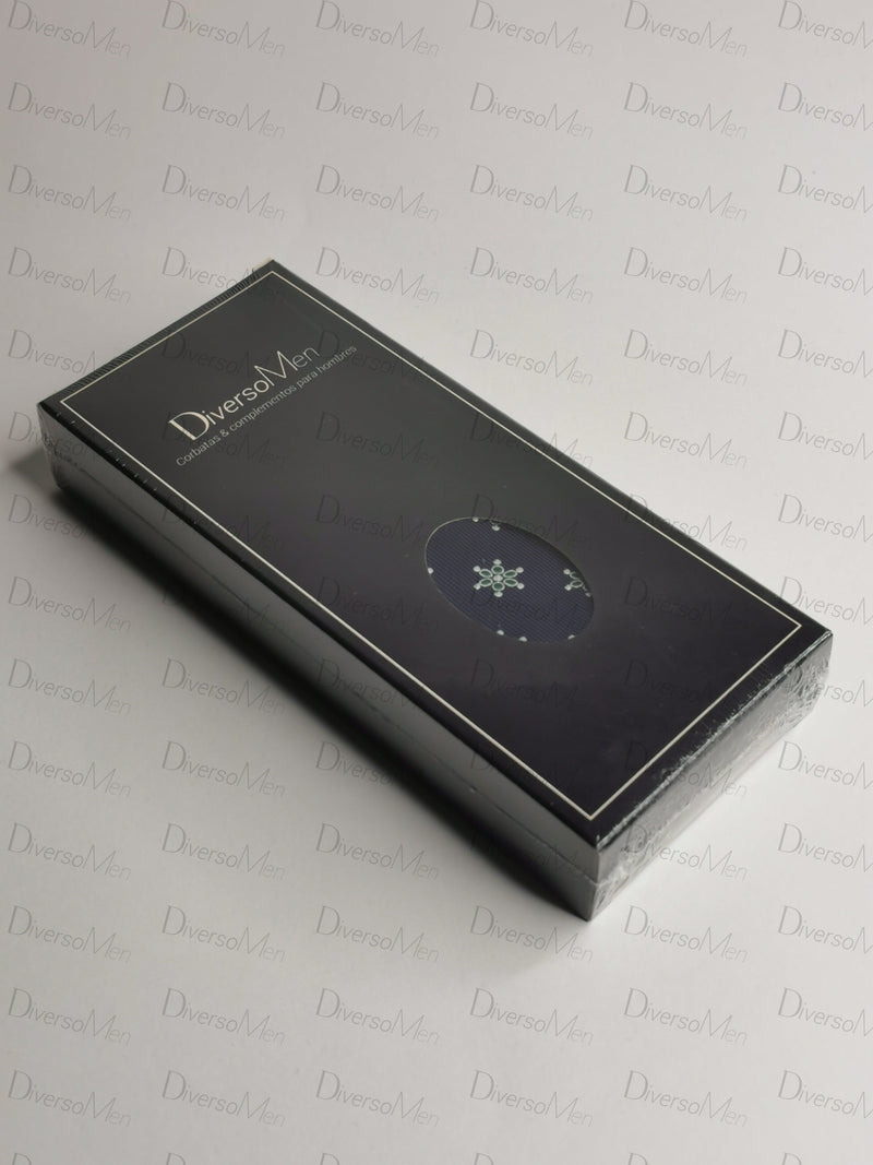 Corbata azul marino con mariquillas de la Macarena Corbatas