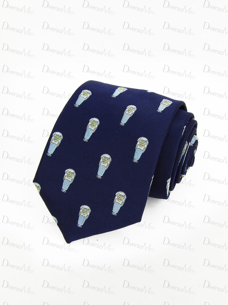 Corbata azul marino costaleros celestes Corbatas