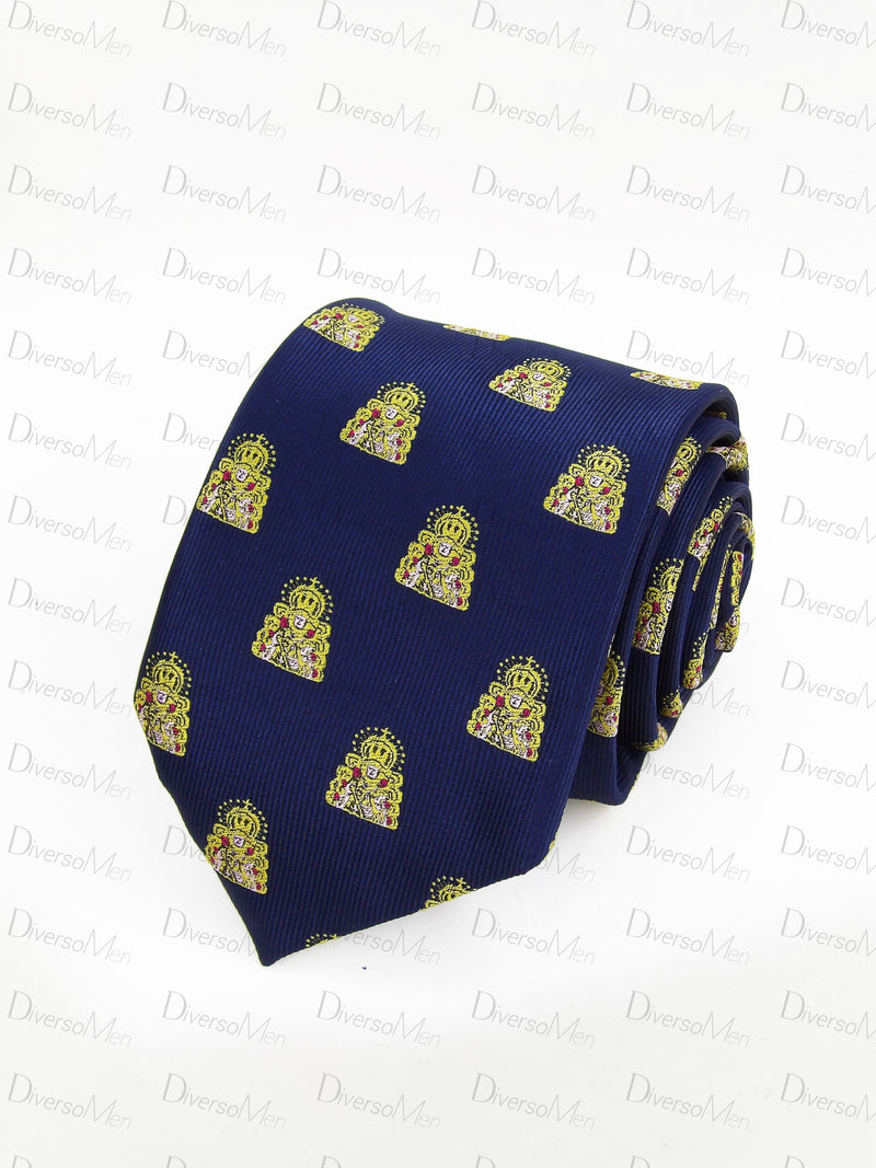 Corbata azul marino Virgen del Rocio Corbatas