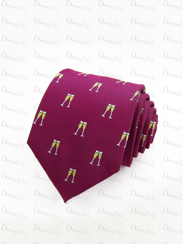 Corbata buganvilla con copas Corbatas