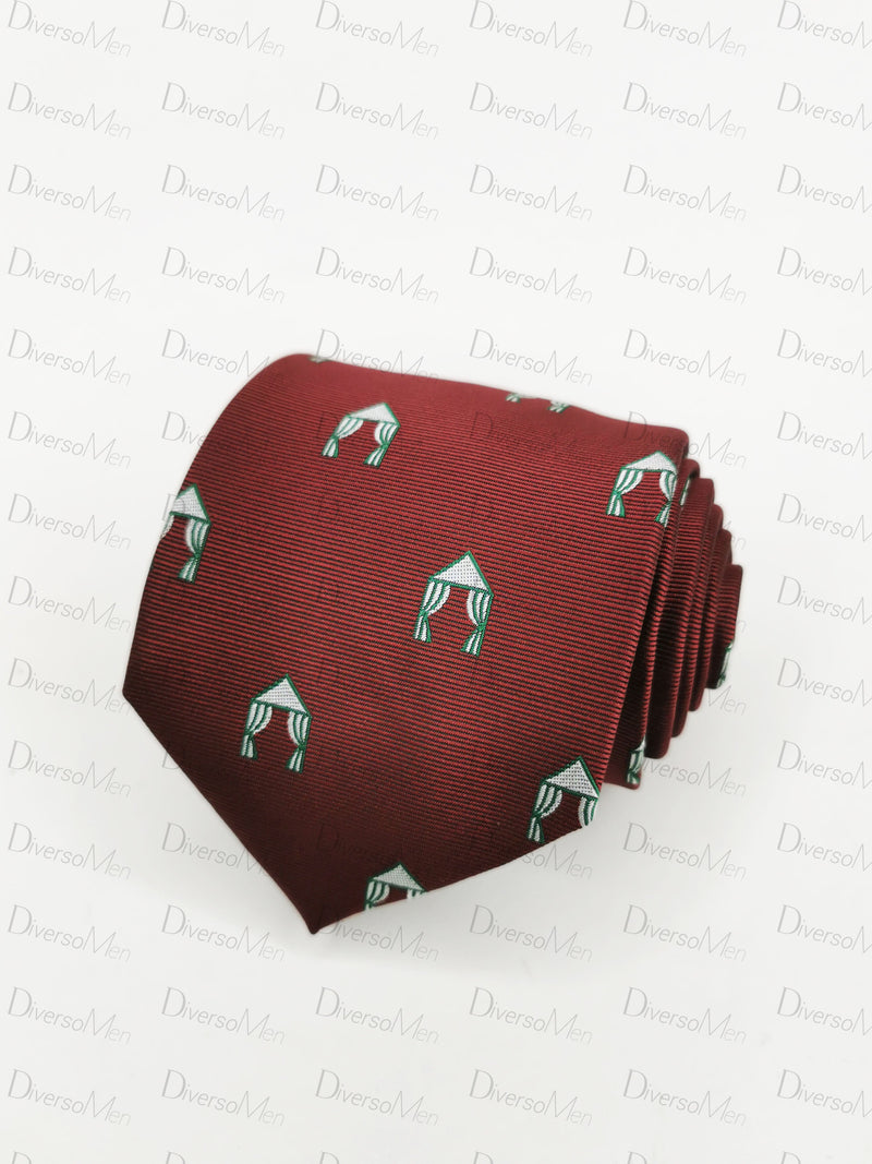 Corbata burdeos caseta feria abril verde Corbatas