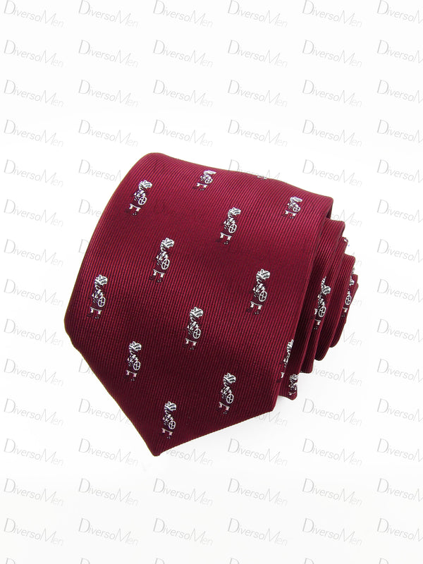 Corbata burdeos con Armaos de la Macarena Corbatas