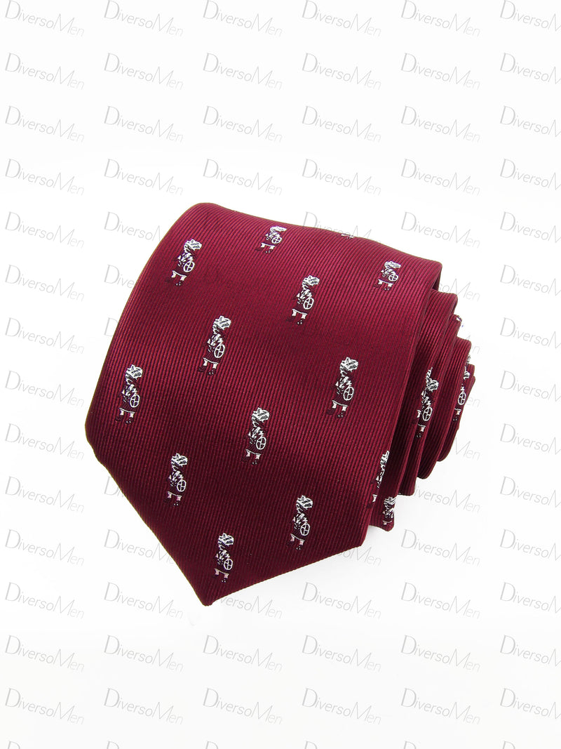 Corbata burdeos con Armaos de la Macarena Corbatas