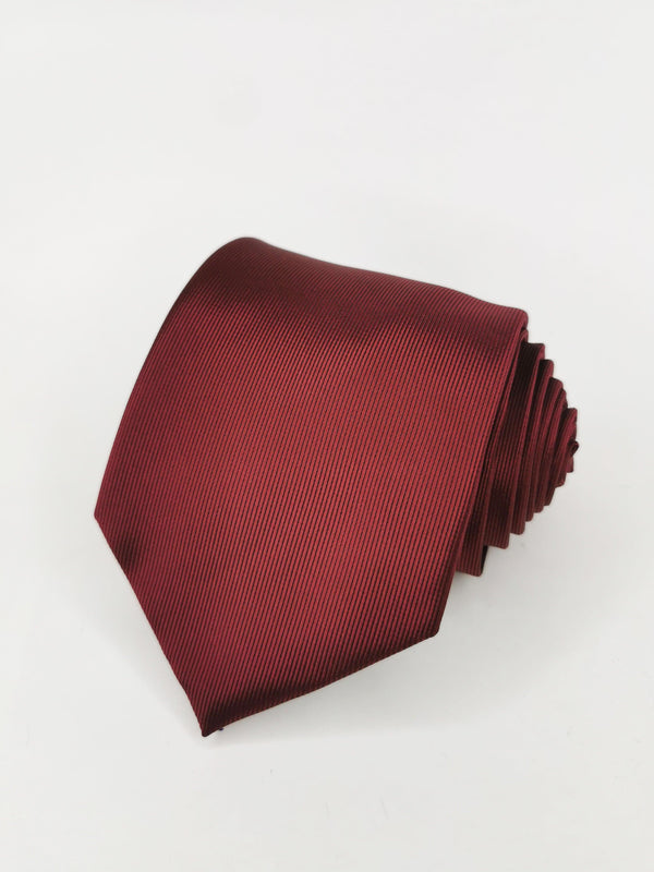 Corbata lisa burdeos - DiversoMen