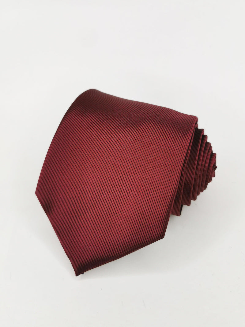Corbata lisa burdeos - DiversoMen
