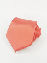 Corbata lisa coral - DiversoMen