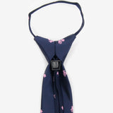 Corbata niños azul marino con vespas rosas - DiversoMen