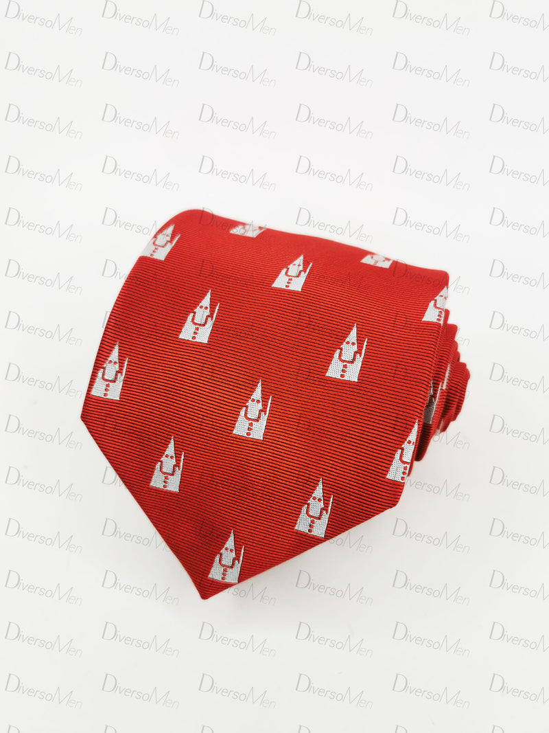 Corbata roja con nazarenos blancos Corbatas