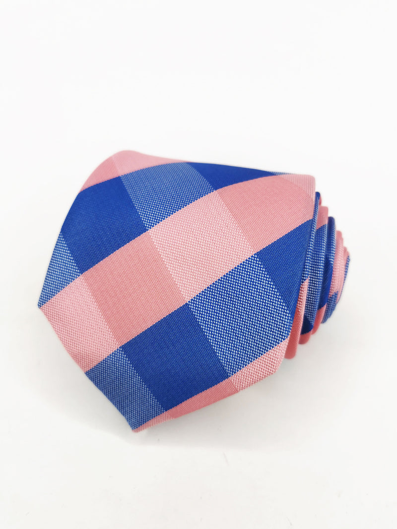 2x1 - Corbata de cuadros azul y rosa - DiversoMen