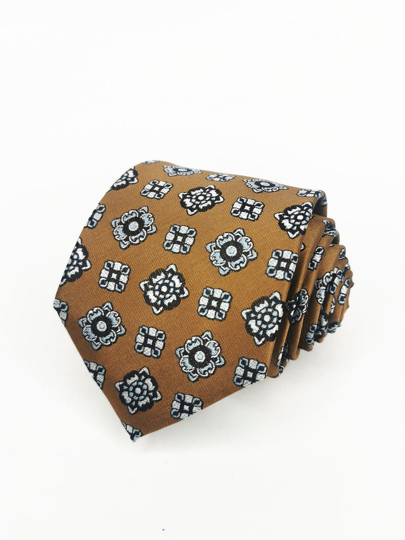 2x1 - Corbata dorada brillante rosetas - DiversoMen