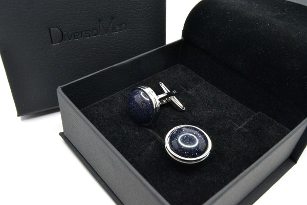 Gemelos azul brillantes redondos - DiversoMen