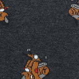 2x1 - Calcetines grises con vespas marrones - DiversoMen