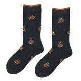 2x1 - Calcetines grises con vespas marrones - DiversoMen