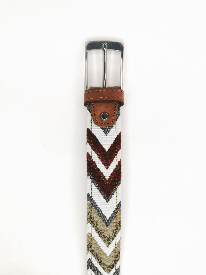 2x1 - Cinturón étnico flecha tonos cálidos ajustable - DiversoMen