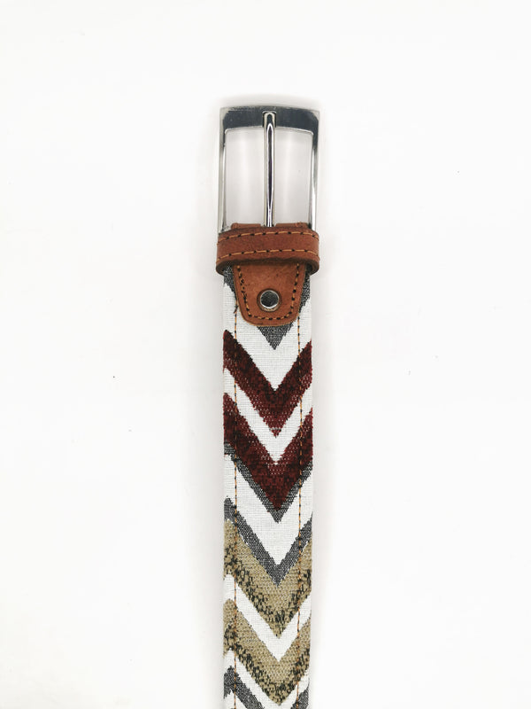 2x1 - Cinturón étnico flecha tonos cálidos ajustable - DiversoMen