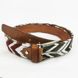 2x1 - Cinturón étnico flecha tonos cálidos ajustable - DiversoMen