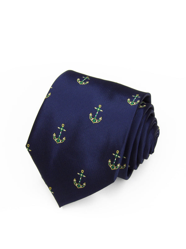 2x1 - Corbata azul marino con anclas Esperanza de Triana - DiversoMen