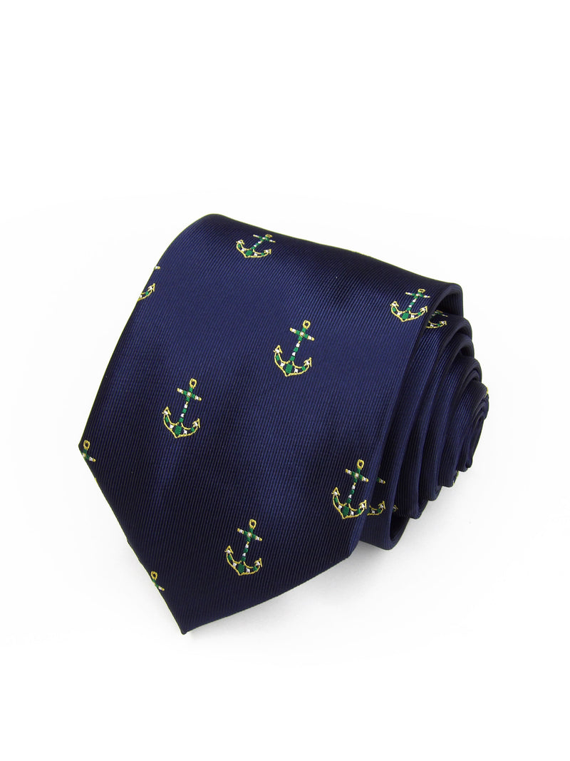 2x1 - Corbata azul marino con anclas Esperanza de Triana - DiversoMen