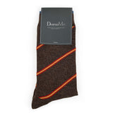 2x1 - Calcetines marrones con rayas bandera de España - DiversoMen