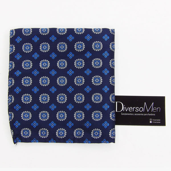 2x1 - Pañuelo azul marino con medallones azules - DiversoMen