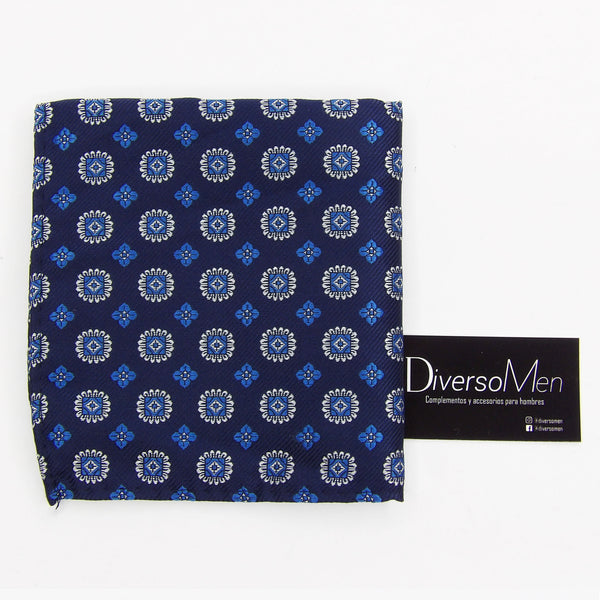 2x1 - Pañuelo azul marino con medallones azules - DiversoMen