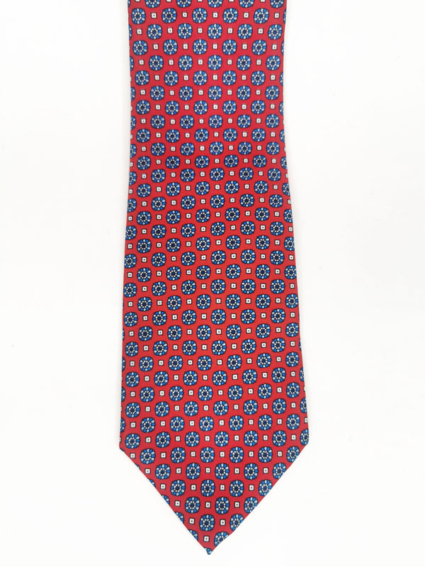 2x1 - Corbata roja con flores azules - DiversoMen