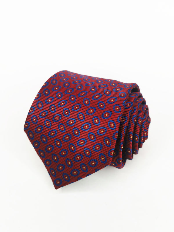 Cravate ovale rouge foncé - DiversoMen