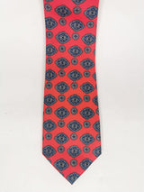 2x1 - Corbata salmón fuerte con medallones oscuros - DiversoMen