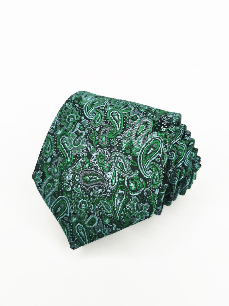 2x1 - Corbata cachemir tonos verdes - DiversoMen