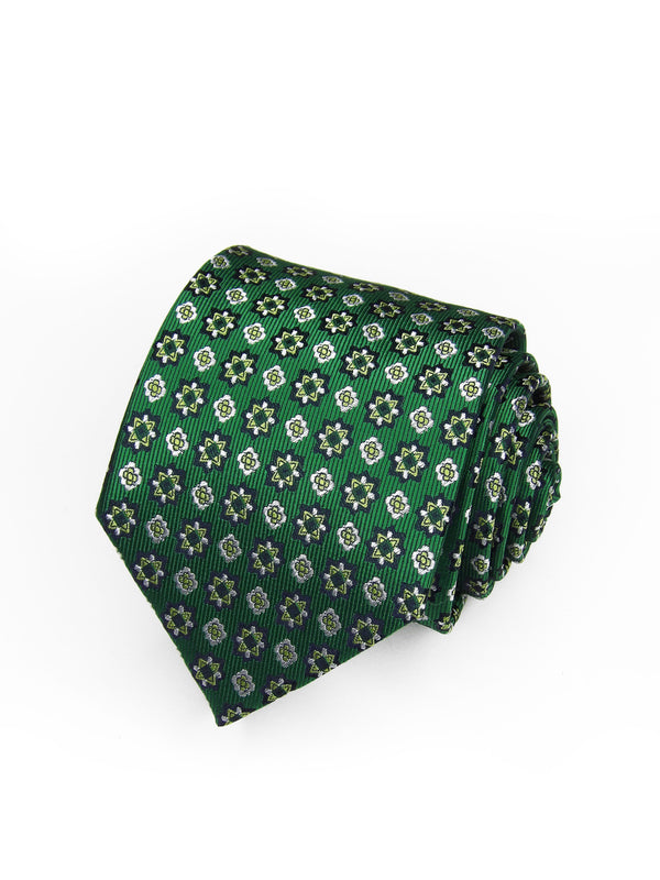 2x1 - Corbata verde con estrellas y flores - DiversoMen