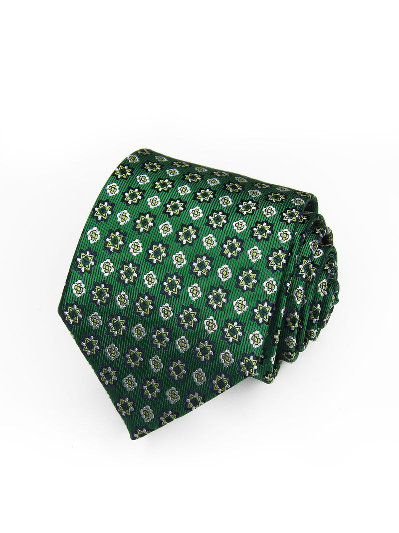 2x1 - Corbata verde con estrellas y flores - DiversoMen