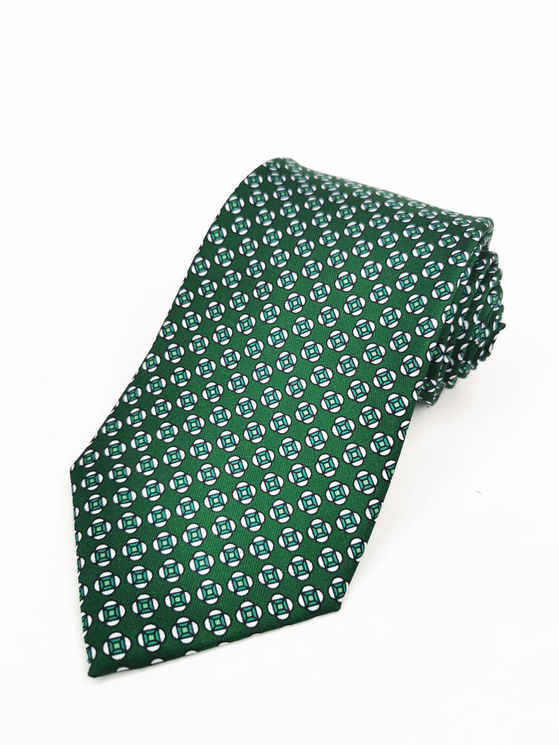 2x1 - Corbata verde flores verde - DiversoMen